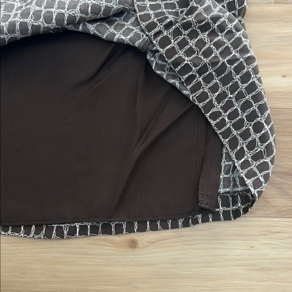 Ann Taylor Black and White A-line Mini Skirt - Picture 3 of 5